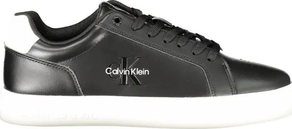 Calvin Klein  Black Leather Men Sneaker