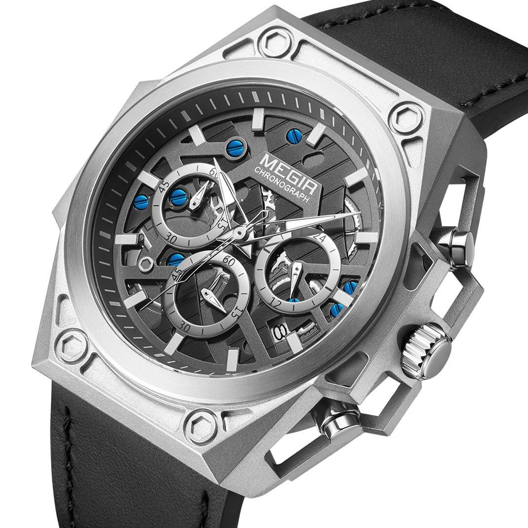 MEGIR Men's Watches Waterproof Sports Wristwatches Quartz Watch Chronograph Luminous Male Clock Calendar Relogio Masculino