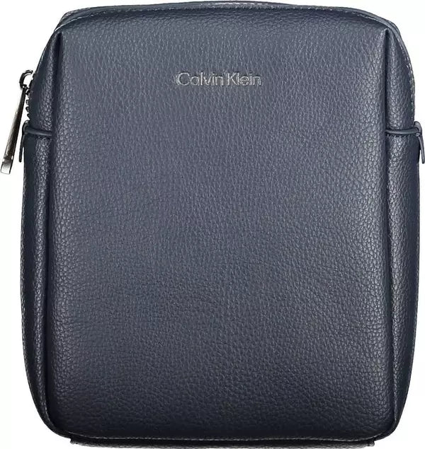 Calvin Klein  Blue Polyester Men Shoulder Bag