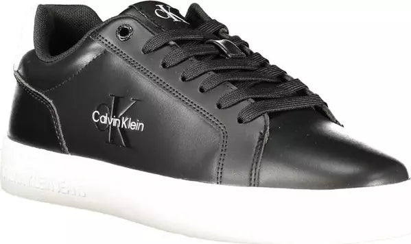 Calvin Klein  Black Leather Men Sneaker