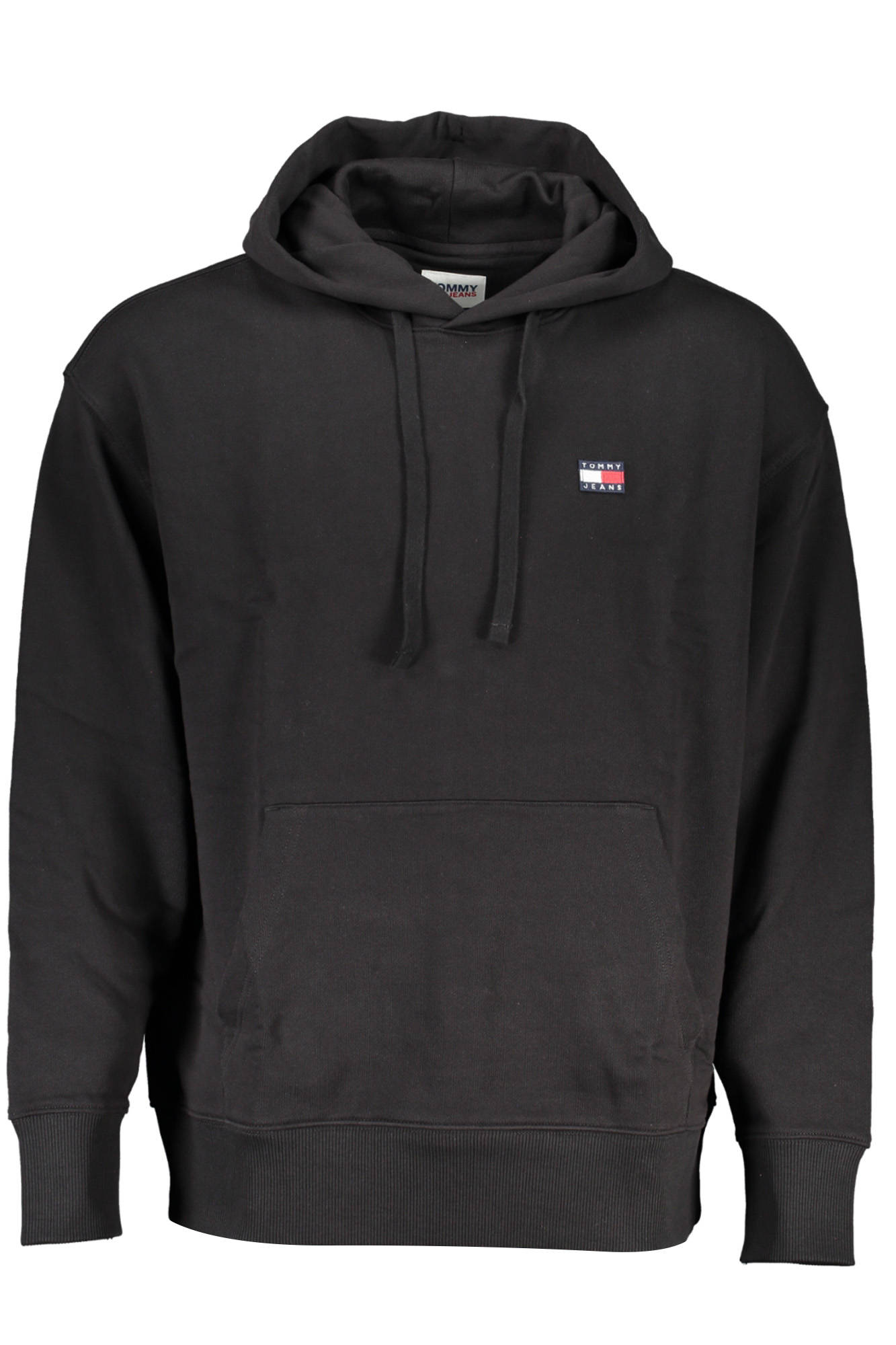 TOMMY HILFIGER MEN'S BLACK ZIPLESS SWEATSHIRT